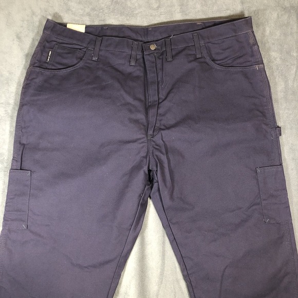 New With Tags Bulwark FR CAT 2 2112 Navy Blue Pants Men's 46x28 Style PLJ8NV1 - Picture 2 of 7